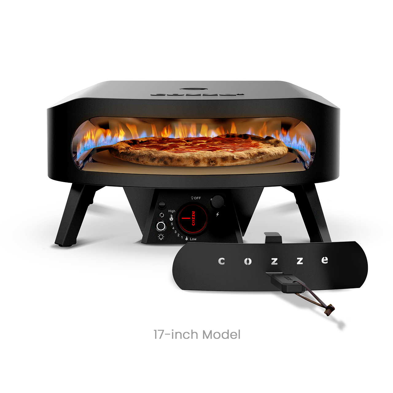 17" Rotating Pizza Oven + Cover + Starter Kit