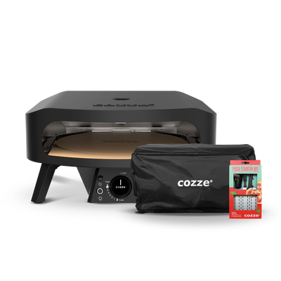 17" Rotating Pizza Oven + Cover + Starter Kit