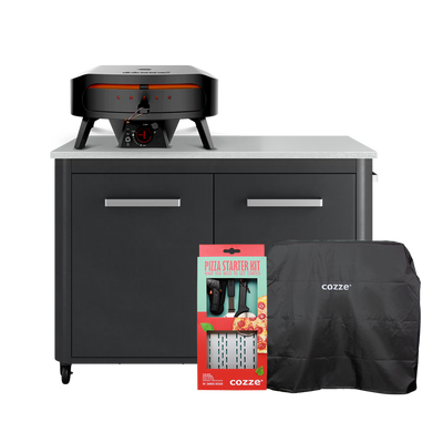 Rotating Pizza Oven  + Large Table + Cover + Starter Kit