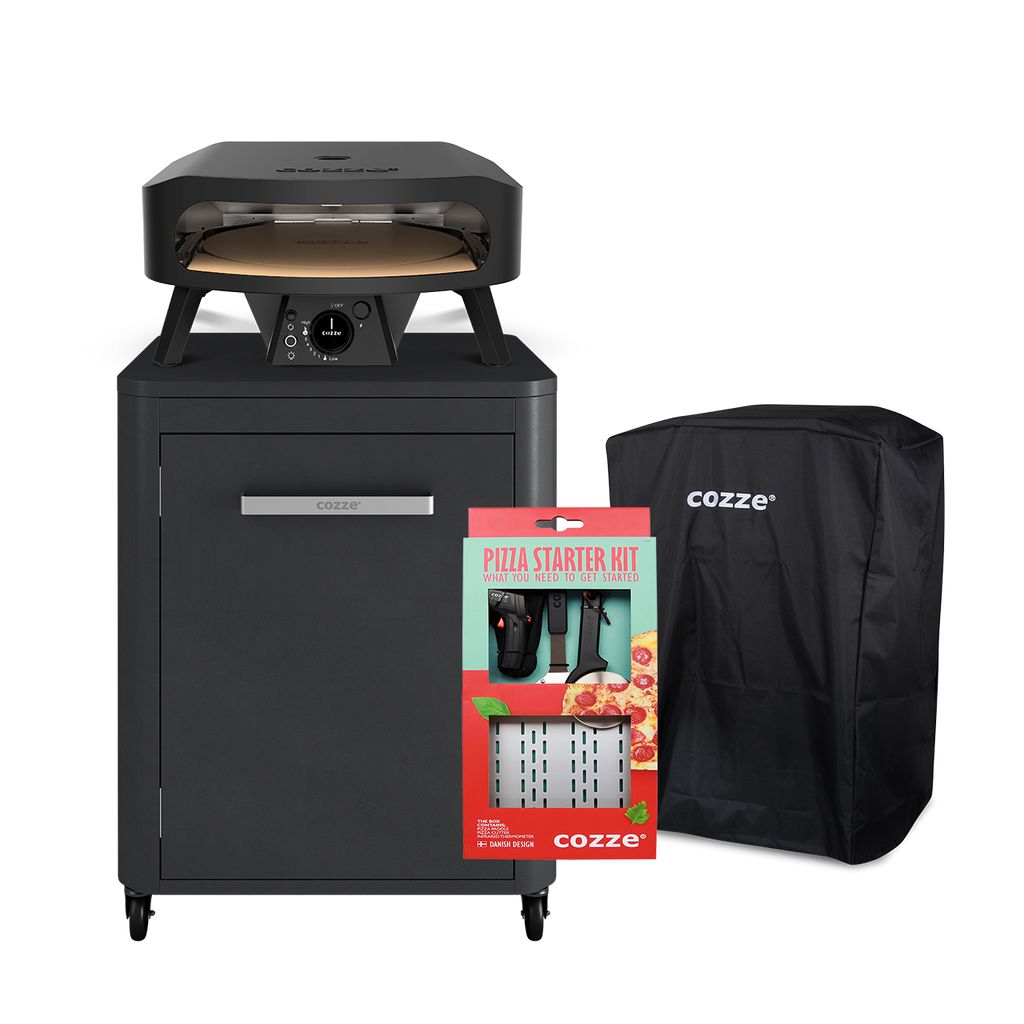 13" Rotating Pizza Oven + Table + Cover + Starter Kit