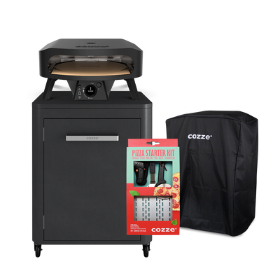 13" Rotating Pizza Oven + Table + Cover + Starter Kit