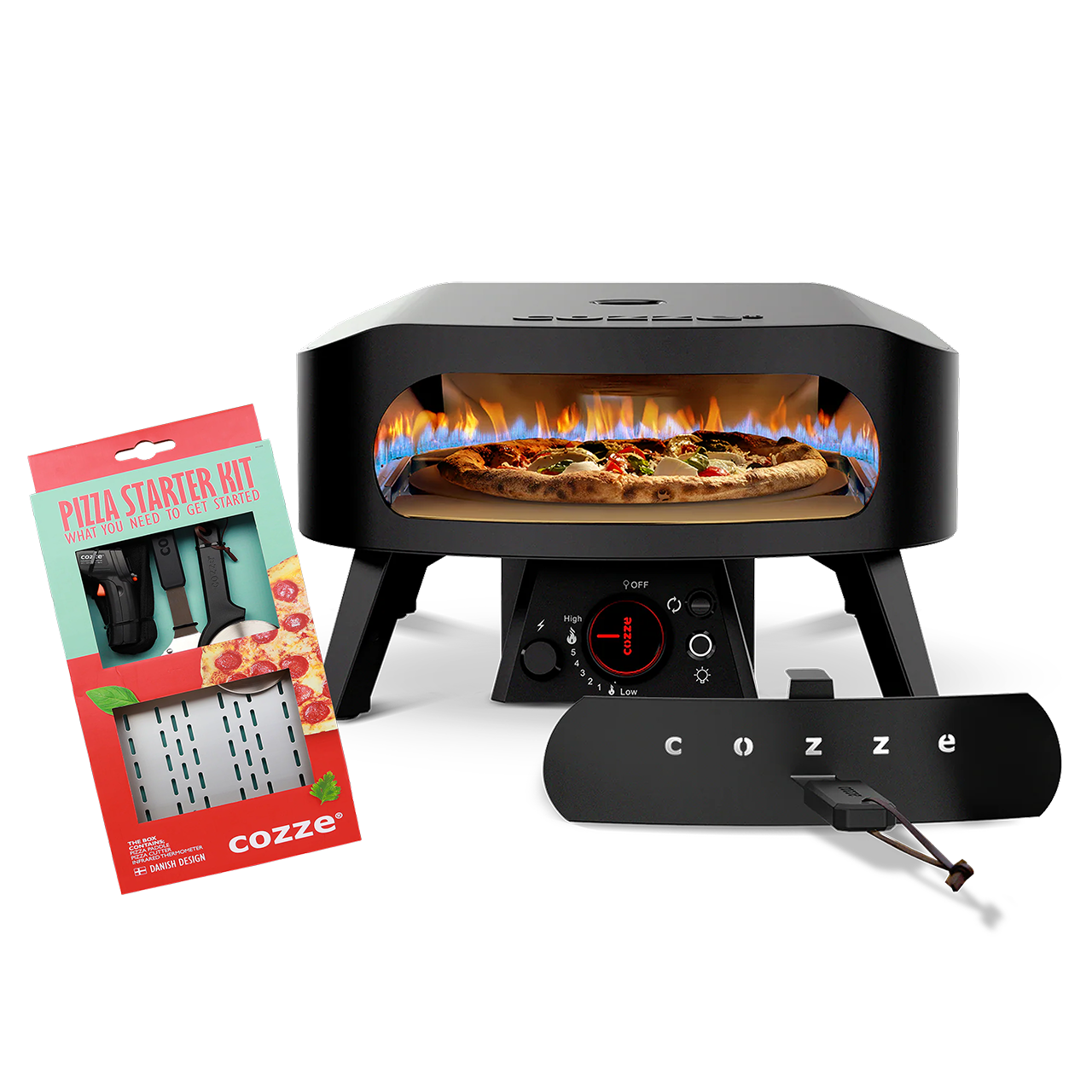 Cozze Rotating Pizza Oven (Starter Kit Bundle)