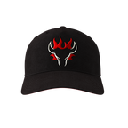 Blazing Bull Cap - Black - Front View
