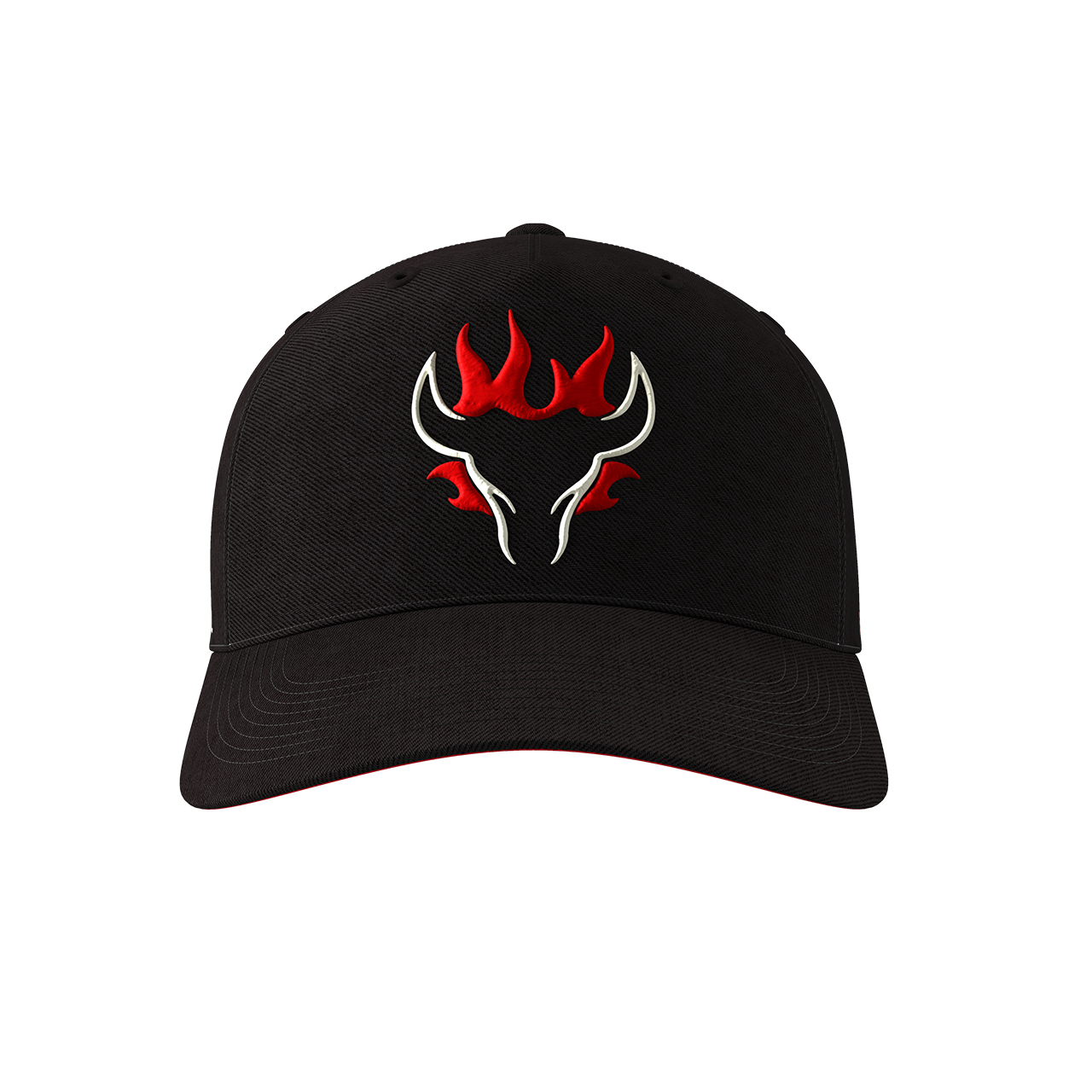 Blazing Bull Cap - Black - Front View