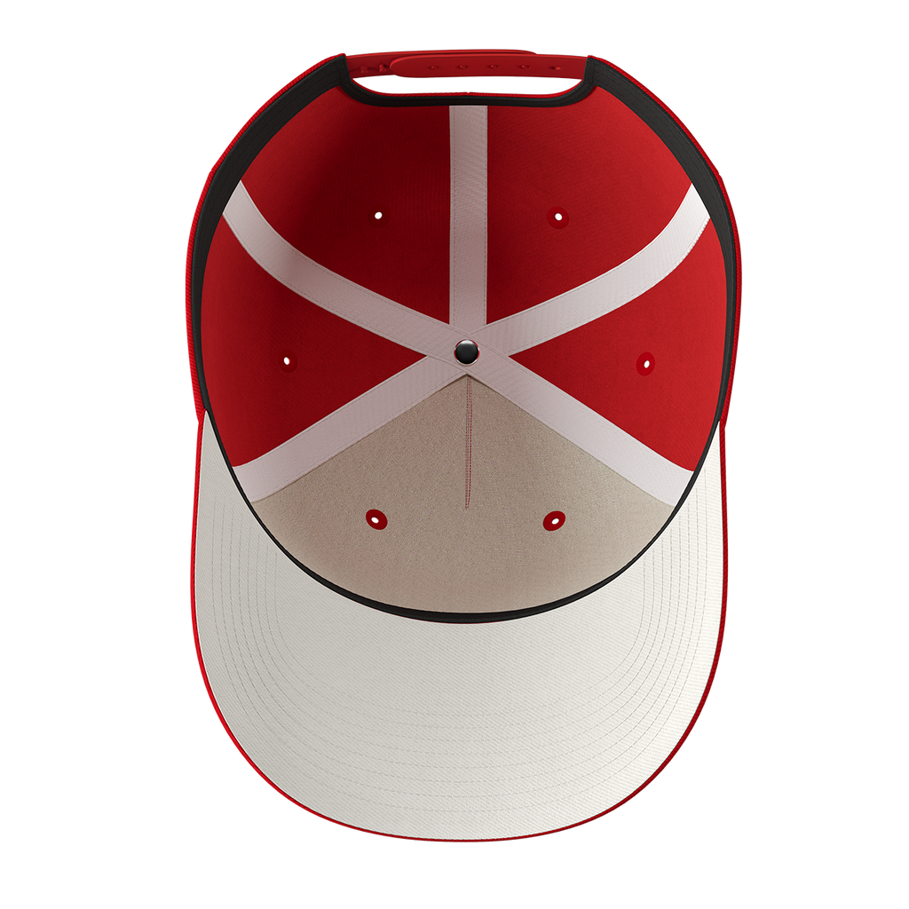 Blazing Bull Cap - Red - Bottom View