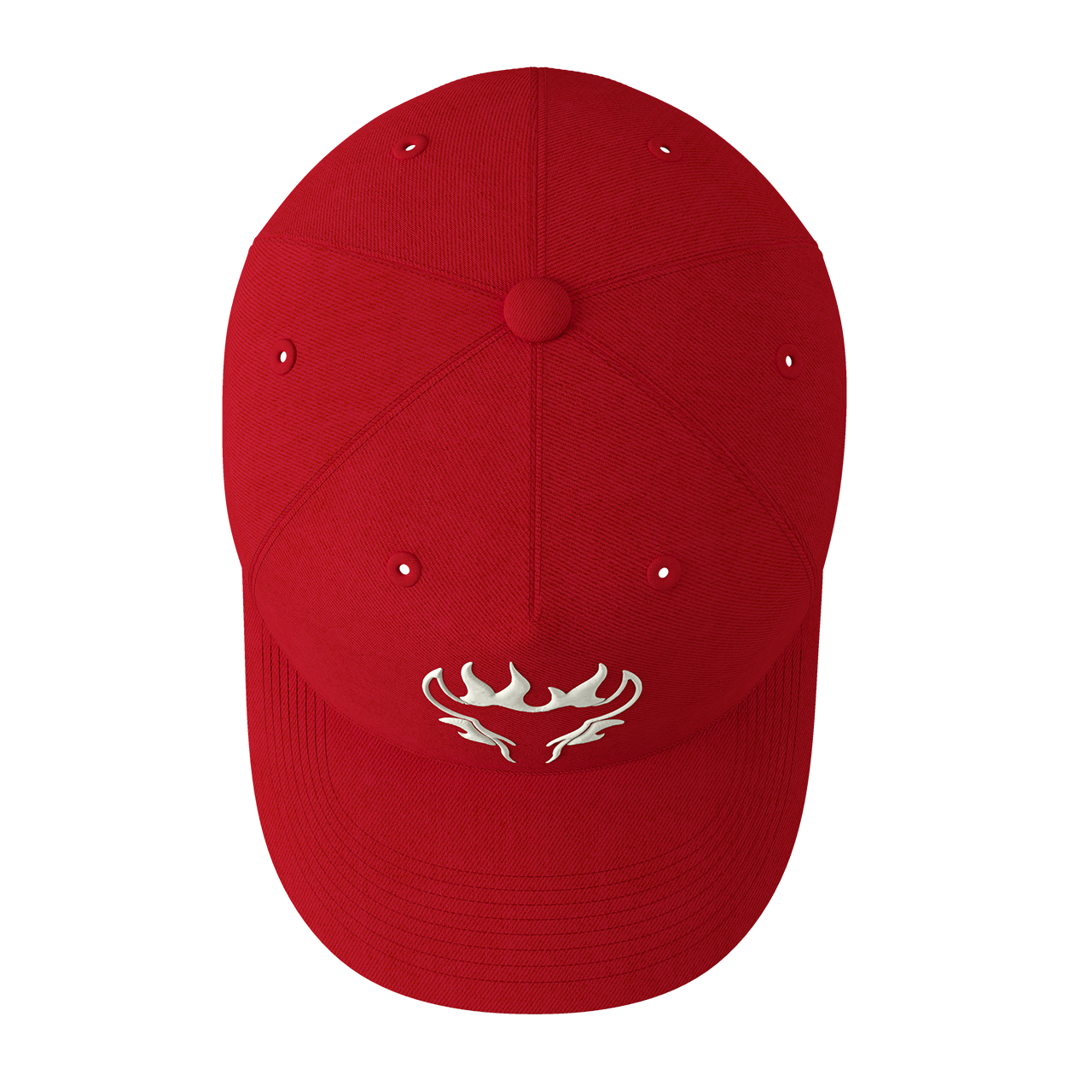 Blazing Bull Cap - Red - Top View